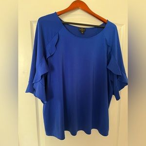 Womens Short Sleeve Blouse WORTHINGTON SZ 2X